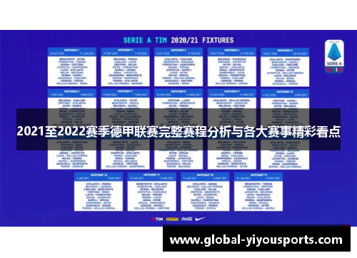 2021至2022赛季德甲联赛完整赛程分析与各大赛事精彩看点